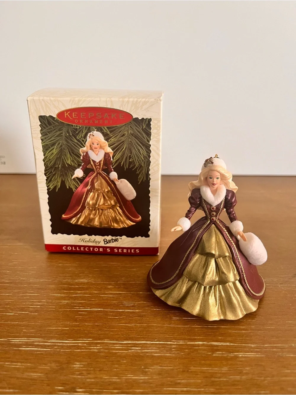 Hallmark Keepsake Holiday Barbie Christmas Ornament 4th in Series 1996